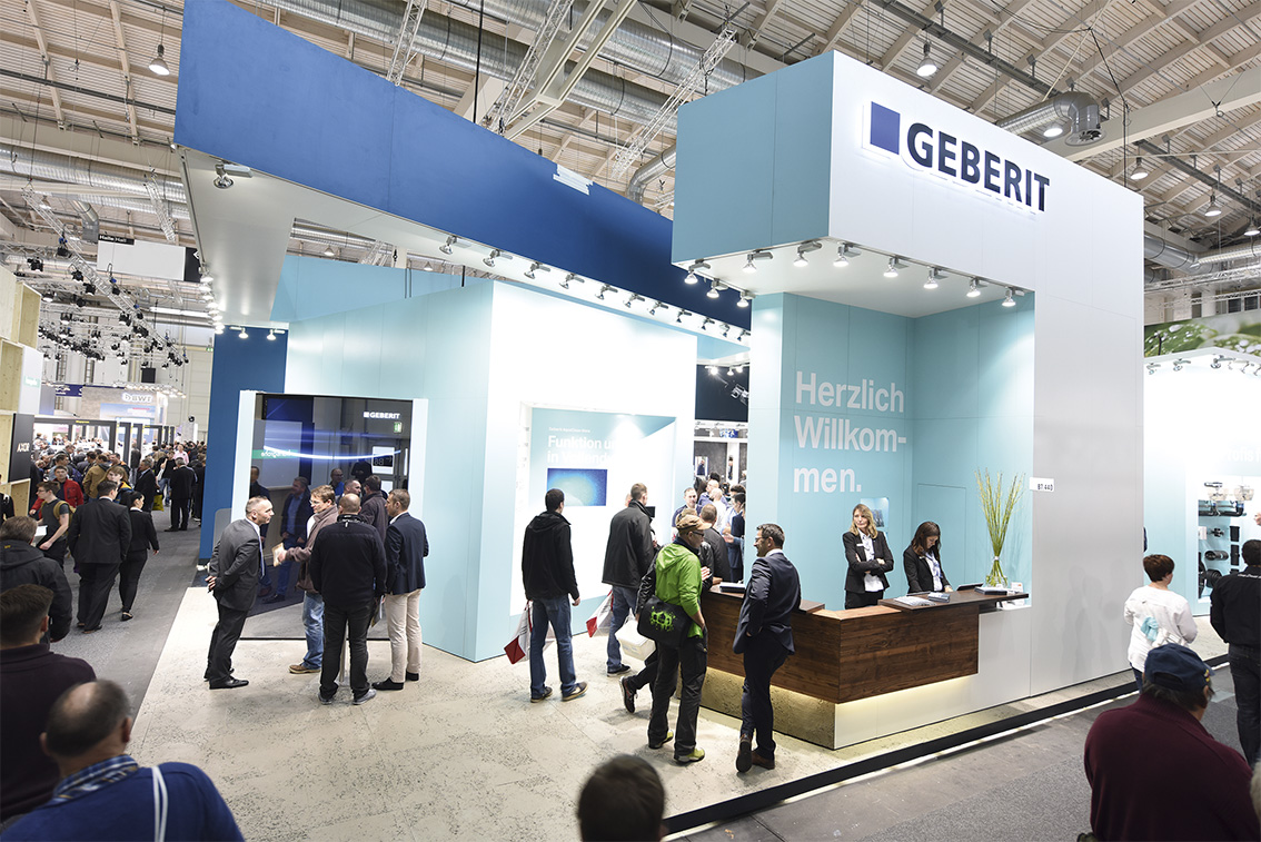 Geberitstand auf der Messe